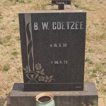 COETZEE B.W. 1939-1973