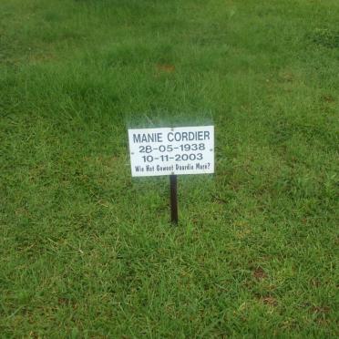 CORDIER Manie 1938-2003