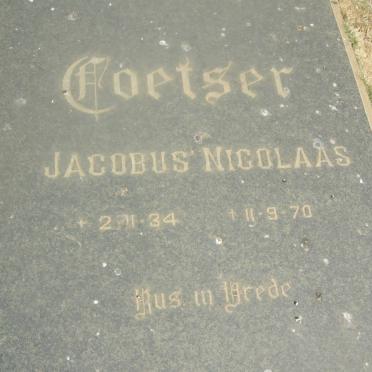 COETSER Jacobus Nicolaas 1934-1970