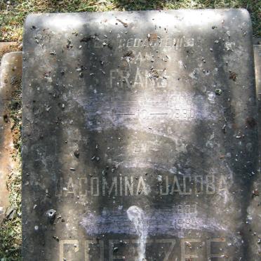 COETZEE Frans 1906-1990 &amp; Jacomina Jacoba 1907-1985