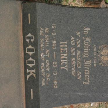 COOK Henry 1940-1962