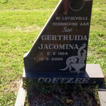 COETZEE Gertruida Jacomina 1914-2000