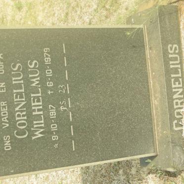CORNELIUS Cornelius Wilhelmus 1917-1979