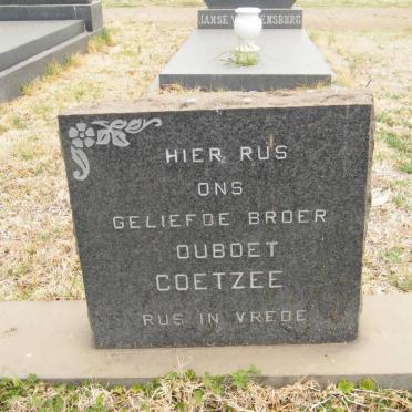 COETZEE Ouboet