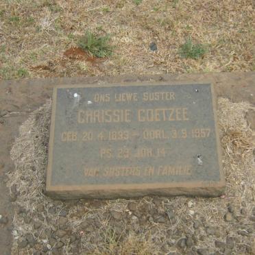 COETZEE Chrissie 1893-1957