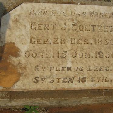 COETZEE Gert J. 1850-1930