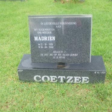 COETZEE Madrien 1939-2004
