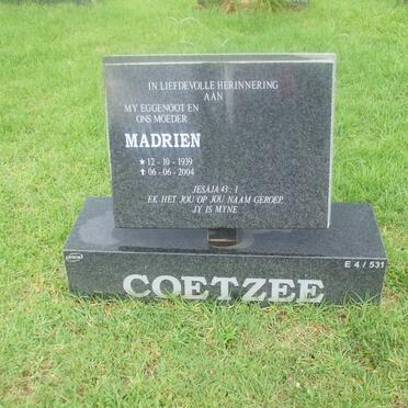 COETZEE Madrien 1939-2004