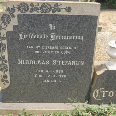 CRONJÉ Nicolaas Stefanus 1889-1970