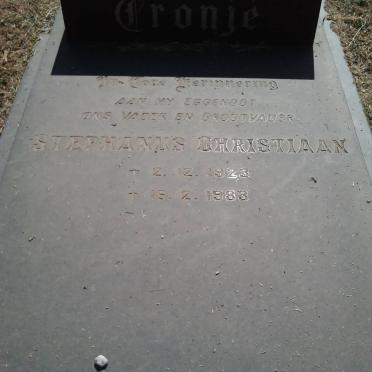 CRONJE Stephanus Christiaan 1923-1983