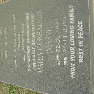 CURADO Maria nee GONSALVES 1924-2010