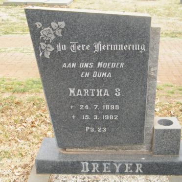 DREYER Martha S. 1898-1982