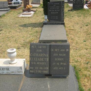 DUPPER Catharina Elizabeth nee MEADES 1930-1992