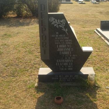 DELPORT Lourens Johannes Gabriel 1921-1985 &amp; Catharina Elizabeth 1927-1999