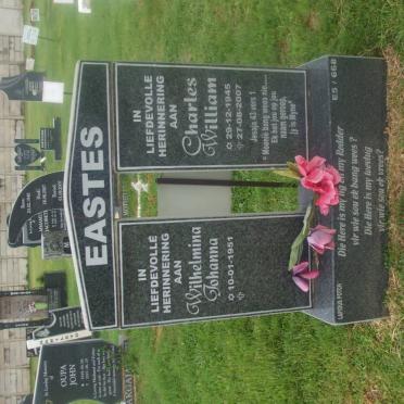 EASTES Charles William 1945-2007 &amp; Wilhelmina Johanna 1951-