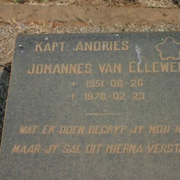 ELLEWEE Andries Johannes, van 1951-1978