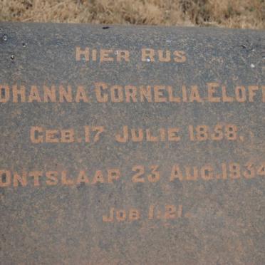 ELOFF Johanna Cornelia 1858-1934