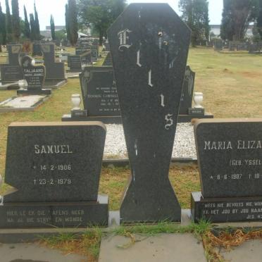 ELLIS Samuel 1906-1979 &amp; Maria Elizabeth YSSEL 1907-1987
