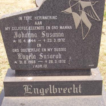 ENGELBRECHT Johanna Susanna 1944-1972 :: ENGELBRECHT Engela Susarah 1968-1972