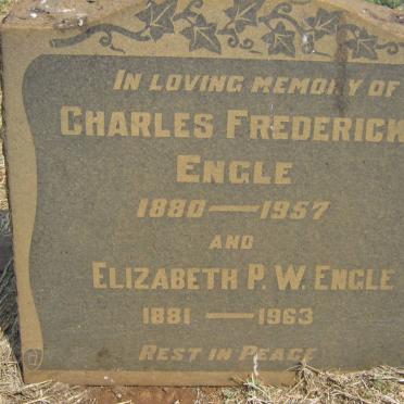 ENGLE Charles Frederick 1880-1957 &amp; Elizabeth P.W. 1881-1963