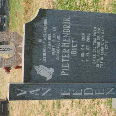 EEDEN Pieter Hendrik, van 1924-2000 
