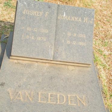 EEDEN Joshef F., van 1910-1976 &amp; Johanna H.J. 1913-1985 