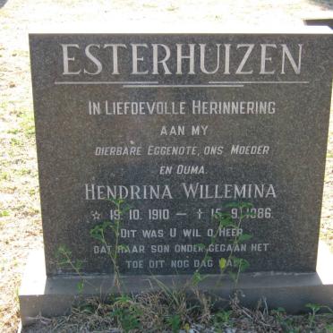 ESTERHUIZEN Hendrina Willemina 1910-1986