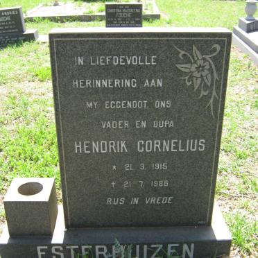 ESTERHUIZEN Hendrik Cornelius 1915-1986