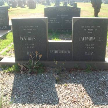 ESTERHUIZEN Mathuys J. 1918-1979 &amp; Jacomina E. 1917-1964