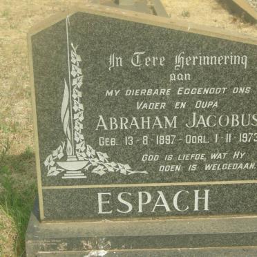 ESPACH Abraham Jacobus 1897-1973