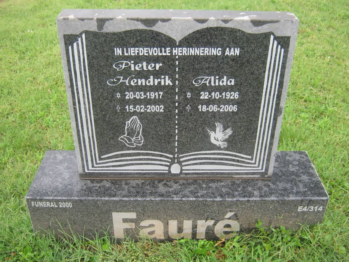 FAURÉ Pieter Hendrik 1917-2002 & Alida 1926-2006