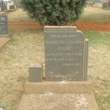 FOUCHE Magdalena Catharina 1883-1961