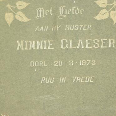 GLAESER Minnie -1973
