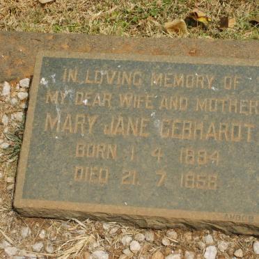 GEBHARDT Mary Jane 1894-1958