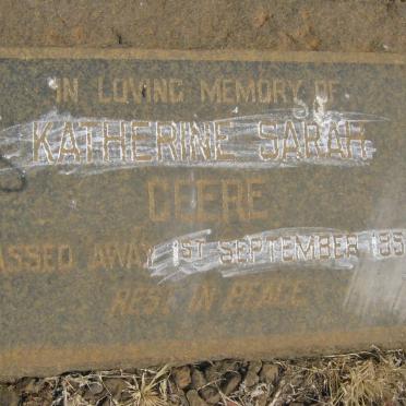 GEERE Katherine Sarah -1958