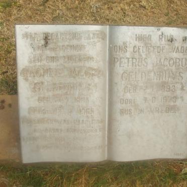 GELDENHUYS Petrus Jacobus 1893-1973 &amp; Rachel Jacoba 1895-1965