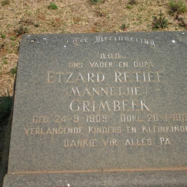 GRIMBEEK Etzard Retief 1909-1984