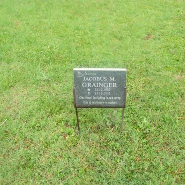 GRAINGER Jacobus M. 1942-2002