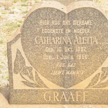 GRAAFF Catharina Aletta 1892-1956