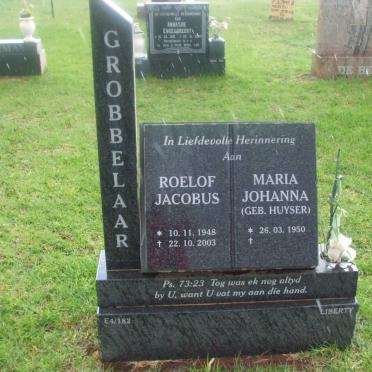 GROBBELAAR Roelof Jacobus 1948-2003 &amp; Maria Johanna HUYSER 1950-