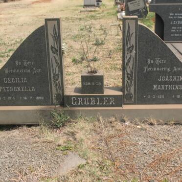 GROBLER Joachim Marthinus 1911-1979 &amp; Cecilia Petronella 1915-1998