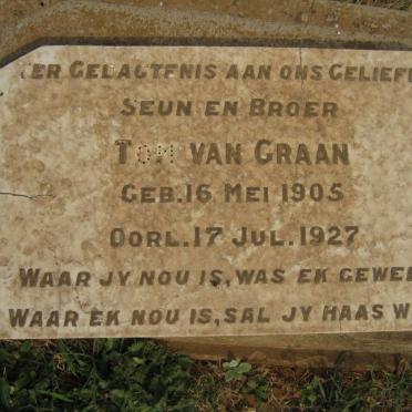 GRAAN Tom, van 1905-1927