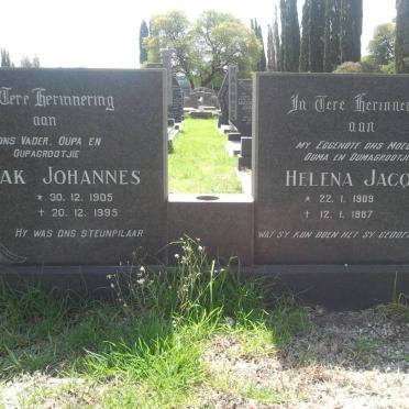 GROVE Izak Johannes 1905-1995 &amp; Helena Jacoba 1908-1987