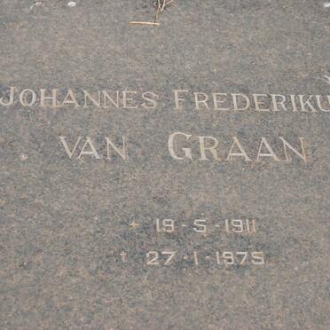 GRAAN Johannes Frederikus, van 1911-1975