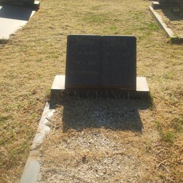 GRANGE Boet, le 1923- &amp; Marie 1929-1985