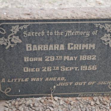 GRIMM Barbara 1882-1956