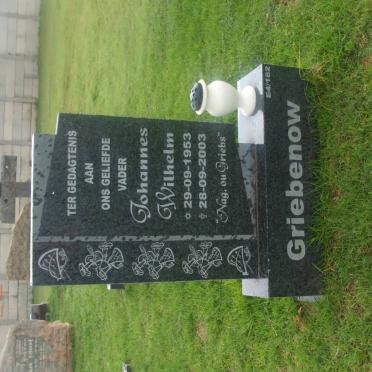 GRIEBENOW Johannes Wilhelm 1953-2003