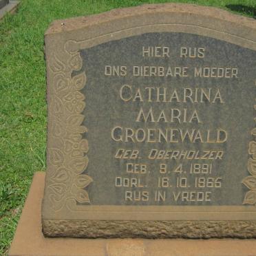 GROENEWALD Catharina Maria nee OBERHOLZER 1891-1965