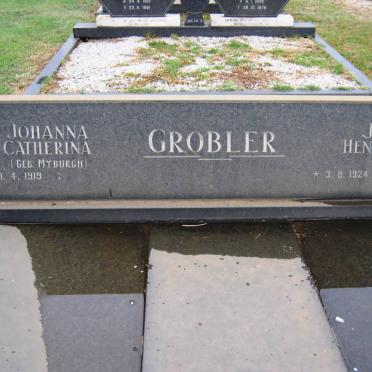 GROBLER Jan Hendrik 1924-1977 &amp; Johanna Catherina MYBURGH 1919-