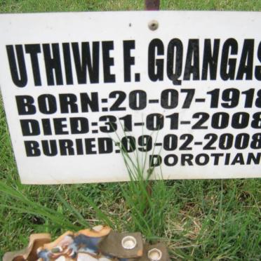 GQANGASI Uthiwe F. 1918-2008